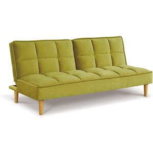 Norden Home Moody 3 Seater Clic Clac Sofa Lime 80cm H X 176cm W X 79cm D Norden Home Moody 3 Seater Clic Clac Sofa Lime 80cm H X 176cm W X 79cm D