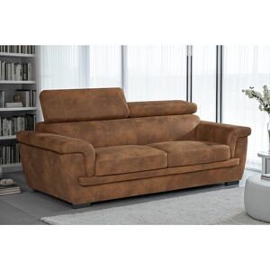 17 Stories Faux Leather Suede Sofa Brown 81" H x 177" W x 101" D/3 17 Stories Faux Leather Suede Sofa Brown 81" H x 177" W x 101" D/3