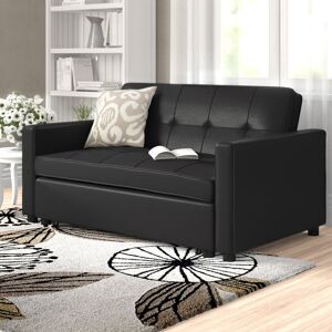 Zipcode Design Mary-Kate 2 Seater Clic Clac Sofa Bed Black 90cm H X 162.5cm W X 97cm D Zipcode Design Mary-Kate 2 Seater Clic Clac Sofa Bed Black 90cm H X 162.5cm W X 97cm D