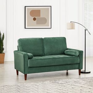 Fairmont Park 150Cm Velvet Square Arm Sofa Green 88cm H X 150cm W X 84cm D Fairmont Park 150Cm Velvet Square Arm Sofa Green 88cm H X 150cm W X 84cm D