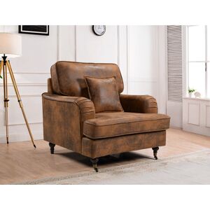 Rosalind Wheeler Consetta Armchair Brown 92cm H X 94cm W X 90cm D Rosalind Wheeler Consetta Armchair Brown 92cm H X 94cm W X 90cm D