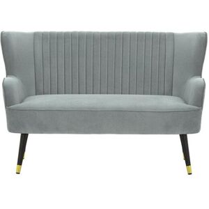Fairmont Park Airiel 2 Seater Velvet Sofa Light Grey 90cm H X 142cm W X 74cm D Fairmont Park Airiel 2 Seater Velvet Sofa Light Grey 90cm H X 142cm W X 74cm D