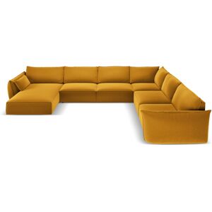 Ebern Designs Lillie-Louise Reversible Corner Sofa Yellow 85cm H X 384cm W X 284cm D Ebern Designs Lillie-Louise Reversible Corner Sofa Yellow 85cm H X 384cm W X 284cm D