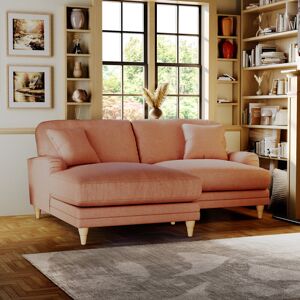 Rosalind Wheeler Elfur 2 - Piece Upholstered Sofa & Chaise Country Oak/Salmon 95cm H X 204cm W X 167cm D Rosalind Wheeler Elfur 2 - Piece Upholstered Sofa & Chaise Country Oak/Salmon 95cm H X 204cm W X 167cm D