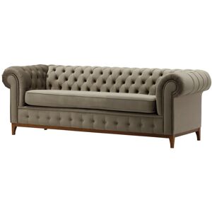 Marlow Home Co. Fritch 3 Seater Chesterfield Sofa Brown/Grey 78cm H x 244cm W x 92cm D Marlow Home Co. Fritch 3 Seater Chesterfield Sofa Brown/Grey 78cm H x 244cm W x 92cm D