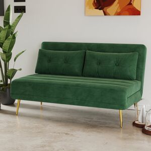 Fairmont Park Guille 2 Seater Polyester Sofa Bed Green 79cm H X 118cm W X 186cm D Fairmont Park Guille 2 Seater Polyester Sofa Bed Green 79cm H X 118cm W X 186cm D