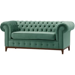 Marlow Home Co. Fruithurst 3 Seater Chesterfield Sofa Walnut/Azure Green 78cm H X 190cm W X 92cm D Marlow Home Co. Fruithurst 3 Seater Chesterfield Sofa Walnut/Azure Green 78cm H X 190cm W X 92cm D