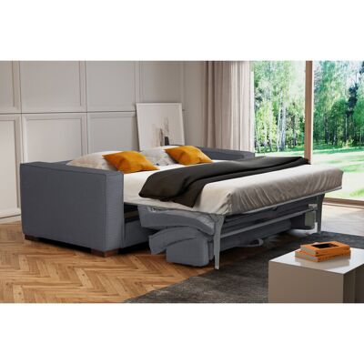 Ebern Designs Maximina Sofa Bed with Mattress in Cord Fabric Dark Grey 85cm H X 203cm W X 99cm D Ebern Designs Maximina Sofa Bed with Mattress in Cord Fabric Dark Grey 85cm H X 203cm W X 99cm D