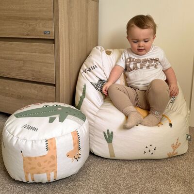 Isabelle & Max rucomfy Beanbags Snuggle Kids Bean Bag Chair - Small Armchair Beanbag Seat - Childrens Bedroom Furniture for Boys and Girls - Arrives with Filling - 5 Cream Medium Isabelle & Max rucomfy Beanbags Snuggle Kids Bean Bag Chair - Small Armchair Beanbag Seat - Childrens Bedroom Furniture for Boys and Girls - Arrives with Filling - 5 Cream Medium