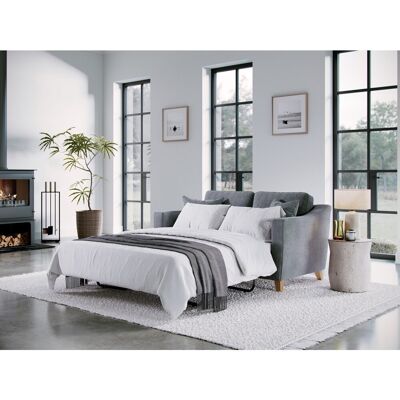 George Oliver Stoystown Sofa Bed City Denim Light Grey 86cm H X 160cm W X 93cm D George Oliver Stoystown Sofa Bed City Denim Light Grey 86cm H X 160cm W X 93cm D