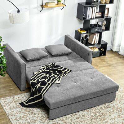 17 Stories Mikiyas 2 Seater Polyester Sofa Bed Gray Cotton Blend 78cm H X 152cm W X 101cm D 17 Stories Mikiyas 2 Seater Polyester Sofa Bed Gray Cotton Blend 78cm H X 152cm W X 101cm D