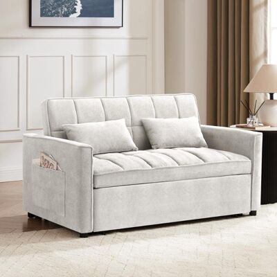 17 Stories Harriet Pull Out Sofa Bed Grey 76cm H X 133cm W X 87cm D 17 Stories Harriet Pull Out Sofa Bed Grey 76cm H X 133cm W X 87cm D