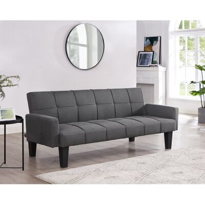 17 Stories Kayla-Faith 3 Seater Polyester Sofa Bed Dark Grey 77cm H X 196cm W X 81cm D 17 Stories Kayla-Faith 3 Seater Polyester Sofa Bed Dark Grey 77cm H X 196cm W X 81cm D