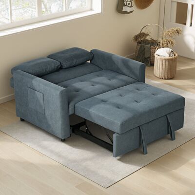 17 Stories Nencho Square Arm 2 Seater Sofa Bed Charcoal Grey 86cm H X 120cm W X 84cm D 17 Stories Nencho Square Arm 2 Seater Sofa Bed Charcoal Grey 86cm H X 120cm W X 84cm D