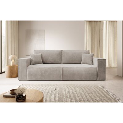 Brayden Studio Ahlayah 257Cm Square Arm Sofa Bed Beige 85cm H X 257cm W X 102cm D Brayden Studio Ahlayah 257Cm Square Arm Sofa Bed Beige 85cm H X 257cm W X 102cm D
