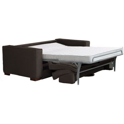 Ebern Designs Maximina Sofa Bed with Mattress in Cord Fabric Espresso 85cm H X 203cm W X 99cm D Ebern Designs Maximina Sofa Bed with Mattress in Cord Fabric Espresso 85cm H X 203cm W X 99cm D