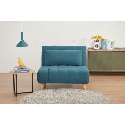 Zipcode Design Masalla 2 Seater Clic Clac Sofa Bed Blue 82cm H X 103cm W Zipcode Design Masalla 2 Seater Clic Clac Sofa Bed Blue 82cm H X 103cm W