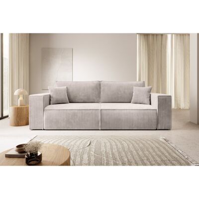 Brayden Studio Ahlayah 257Cm Square Arm Sofa Bed Cream 85cm H X 257cm W X 102cm D Brayden Studio Ahlayah 257Cm Square Arm Sofa Bed Cream 85cm H X 257cm W X 102cm D