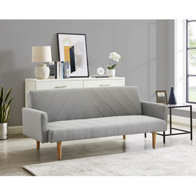17 Stories 185Cm Square Arm Sofa Bed Light Grey 76.99cm H X 184.99cm W X 84.99cm D 17 Stories 185Cm Square Arm Sofa Bed Light Grey 76.99cm H X 184.99cm W X 84.99cm D