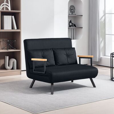 George Oliver Sofa Bed Black 81cm H X 102cm W X 73cm D George Oliver Sofa Bed Black 81cm H X 102cm W X 73cm D