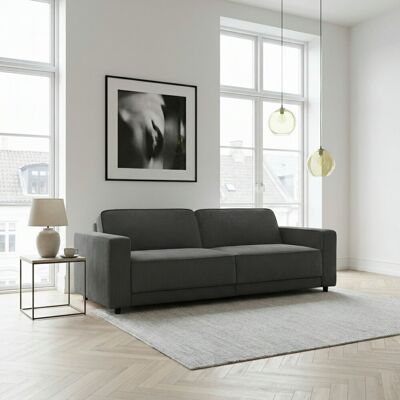 Latitude Run Allie 3S Sofabed Black 81cm H X 225cm W X 91cm D Latitude Run Allie 3S Sofabed Black 81cm H X 225cm W X 91cm D