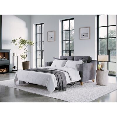 George Oliver Stoystown Sofa Bed City Denim Grey 86cm H X 160cm W X 93cm D George Oliver Stoystown Sofa Bed City Denim Grey 86cm H X 160cm W X 93cm D
