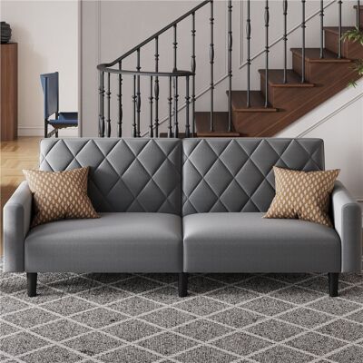 Fairmont Park 2-Seater Sofa Bed Aidden With Adjustable Backrest Dark Grey 73cm H X 159cm W X 75.5cm D Fairmont Park 2-Seater Sofa Bed Aidden With Adjustable Backrest Dark Grey 73cm H X 159cm W X 75.5cm D