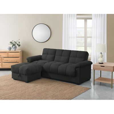 17 Stories Leanette Upholstered Sofa Bed & Ottoman Set Dark Grey 91cm H X 218cm W X 102cm D 17 Stories Leanette Upholstered Sofa Bed & Ottoman Set Dark Grey 91cm H X 218cm W X 102cm D