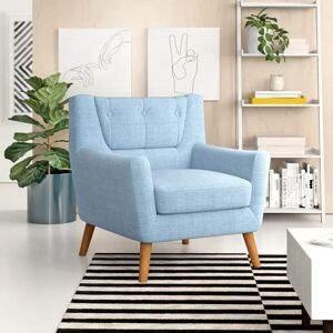 Zipcode Design Farner 87Cm Wide Tufted Velvet Armchair blue 85.0 H x 87.0 W x 77.0 D cm