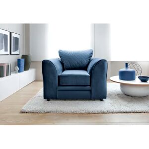 Abakus Direct Chicago Armchair gray/blue 78.0 H x 91.0 W x 86.0 D cm