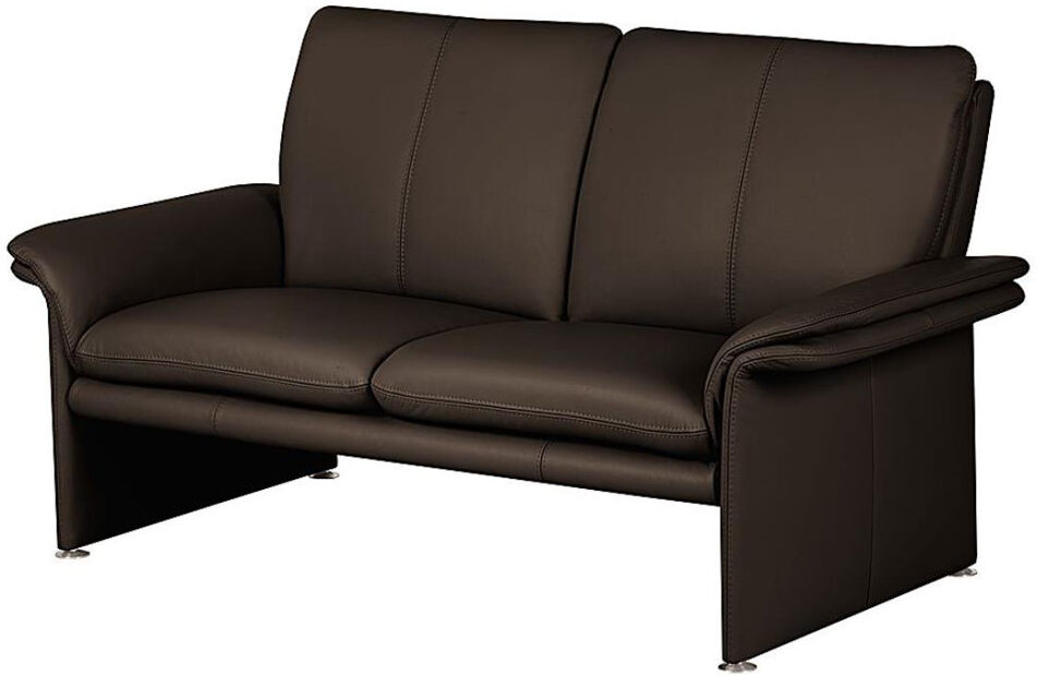 Ebern Designs Abby-Gayle Genuine Leather 2 Seater Loveseat Brown 90cm H X 164cm W X 88cm D