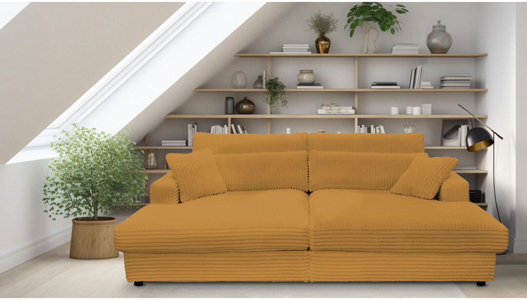 Ebern Designs Rishabh Sleeper Sofa Yellow