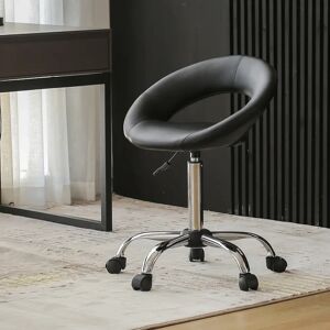 Zipcode Design Kurt height -adjustable bar stool black 59.0 W x 59.0 D cm