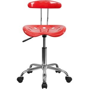 Zipcode Design Adjustable Swivel Chair for Desk and Office with Tractor Seat red 88.27 H x 43.18 W x 41.91 D cm