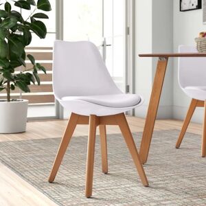 Zipcode Design Saige Dining Chair white 81.5 H x 48.5 W x 55.5 D cm