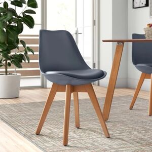 Zipcode Design Saige Dining Chair gray 81.5 H x 48.5 W x 55.5 D cm