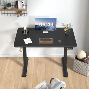 Zipcode Design Hieronymus Electric T-Shape Height Adjustable Standing Desk brown/gray 140.0 W x 60.0 D cm