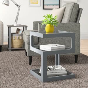 Zipcode Design Earnestine Side Table gray 52.0 H x 40.0 W x 40.0 D cm