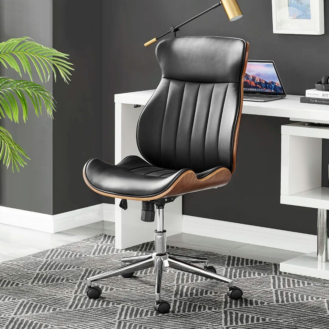 Furniture Box Executive Chair brown/gray 90.0 H x 63.0 W x 63.0 D cm