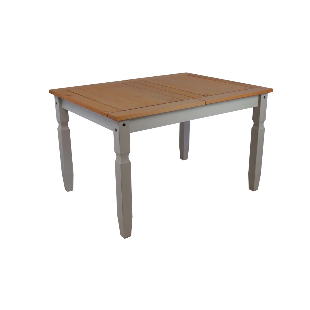 Mercers Furniture Corona Grey Wax 4'' Dining Table brown/gray/green 76.0 H x 122.0 W x 92.0 D cm