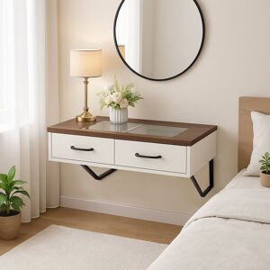 Metro Rectangle Dressing/Makup Table, Vanity Table with Drawers on Top Black/White/Beige/Cream 80cm W