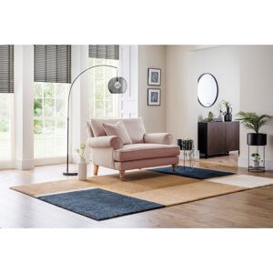 ClassicLiving Adama Upholstered Accent Chairs Pink 78cm H X 123cm W X 110cm D