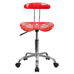 Zipcode Design Adjustable Swivel Chair for Desk and Office with Tractor Seat red 88.27 H x 43.18 W x 41.91 D cm
