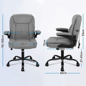 Ebern Designs Adjustable Faux Leather Swiveling PC & Racing Game Chair Black 100cm H X 69cm W X 49cm D