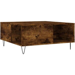 George Oliver Insani 4 Legs Coffee Table with Storage Smoked Oak 36.5cm H X 80cm W X 80cm D