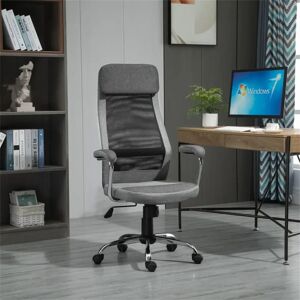 Latitude Run Hoft High Back Office Chair Desk Chair black/gray 119.0 H x 65.0 W x 60.0 D cm