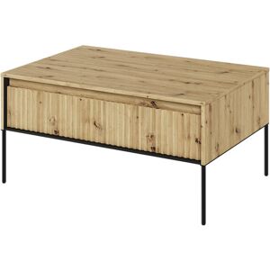 Brayden Studio Amarian 4 Legs Coffee Table with Storage Oak Artisan 50cm H X 100cm W X 70cm D