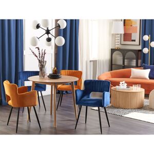 George Oliver Kirssy Upholstered Dining Chair Navy Blue 75cm H X 52cm W X 44cm D