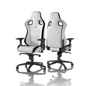 Noblechairs EPIC Gaming Chair - White/Black 131.0 H x 77.0 W x 46.0 D cm