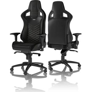 Noblechairs EPIC Gaming Chair - Black/Gold 131.0 H x 56.0 W x 56.5 D cm